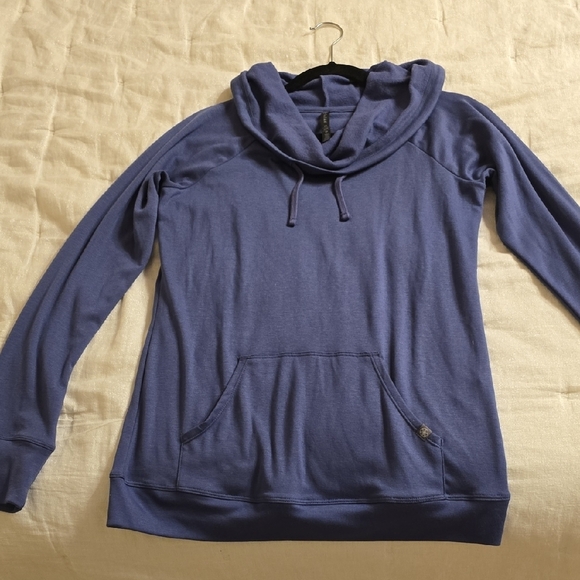 GAIAM Women's Relaxed Cowl Neck Sweatshirt in Purple - Picture 6 of 13